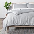 thumbnail image 3 of Bare Home Luxury Duvet Cover and Sham Set - Premium 1800 Collection - Ultra-Soft - Twin/Twin-XL, Heather Pewter, 2-Pieces, 3 of 7