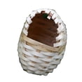 thumbnail image 4 of Pajarera de fibra de bambú - Acogedor lugar de reproducción para pájaros - Decoración del hogar - Forma de huevo , L L, 4 of 8