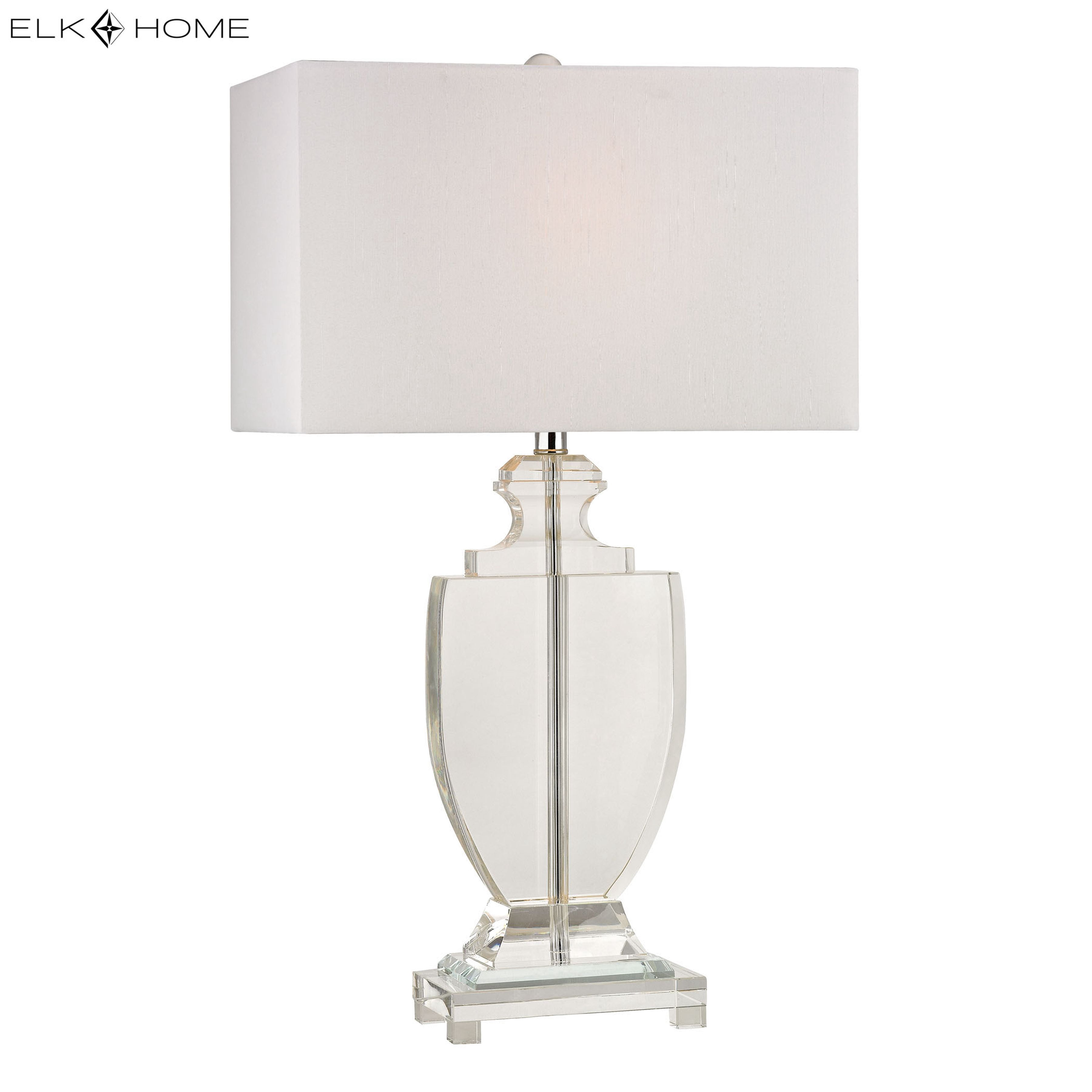Elk Home 16-Inch Wide Avonmead Table Lamp, Traditional, Clear