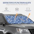 thumbnail image 4 of Saiise whiet Snowflake blue background for Foldable Car Sun Shades (2-Pack) Offer Sun Protection with an Easy-fold Design for Convenient Windshield Shading-Medium, 4 of 6
