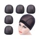 thumbnail image 1 of YANTAISIYU 5 unids/lote Gorros de Peluca Gorros de Malla Negra Redecillas Estirables Tapa de Cúpula de Malla para Pelucas Gorro de Peluca de Banda Elástica Ancha para Hacer Pelucas (Gorra de Malla S), 1 of 5