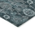 thumbnail image 4 of Addison Rugs Chantille Indoor/Outdoor Transitional Damask Teal Washable Rectangle Rug, 5' x 7'6", 4 of 6