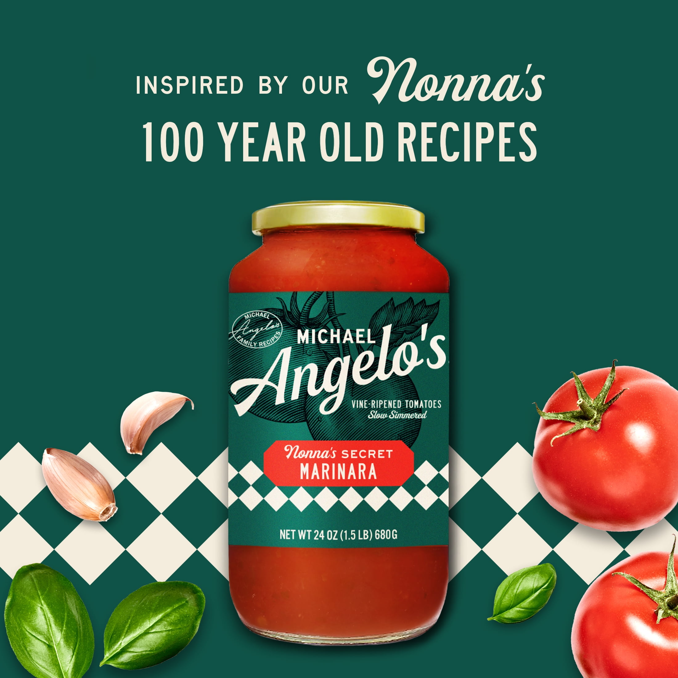 (3 pack) Michael Angelo's Nonna's Secret Marinara Pasta Sauce, 24oz