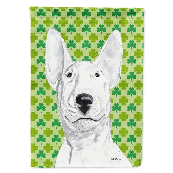 Bull Terrier St Patrick's Irish Flag Canvas House Size