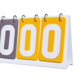 thumbnail image 6 of yotijay Scoreboard Flip Scoreboard Team Games 6 digits Score Flip Cards Competition Flip Green Gray Yellow, 6 of 9