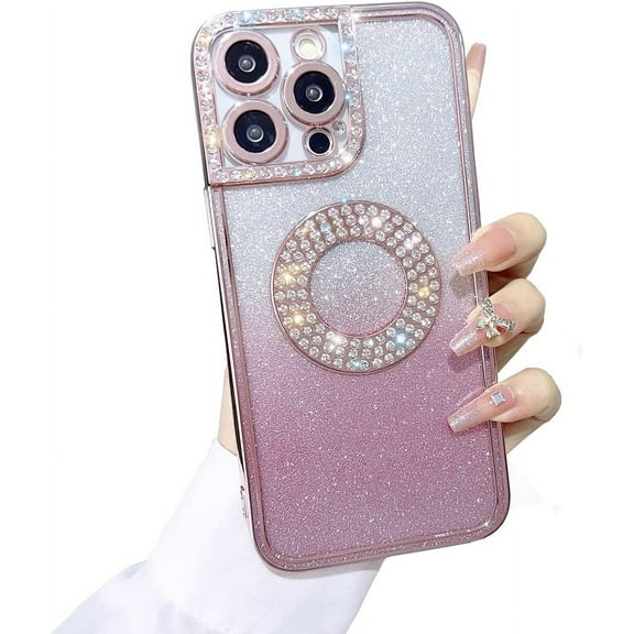 Compatible with iPhone 14 Pro Max Case Glitter Luxury Cute Flexible Bling Cover Camera Protection Shockproof Phone Case for Women Girl Men Design for iPhone 14 Pro Max 6.7''