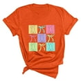 thumbnail image 1 of Plebaso T-Shirts de Pâques pour Femmes Manches Courtes Imprimés Graphiques Hauts Été Décontractés Amples, 1 of 6