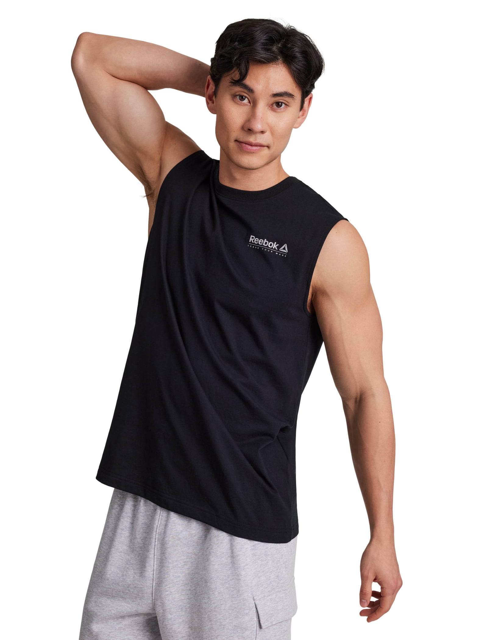 Reebok Men's and Big Men's Trace Sleeveless Graphic Muscle Shirt, Sizes XS-5XL