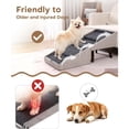 thumbnail image 3 of 17.13" H Dog Stairs for Small Dogs, 2-in-1 Pet Steps & Ottoman - Foldable Dog Stairs for Couch, Non-Slip Wooden Pet Stairs for Puppy Senior Injured Dogs, 3 of 6