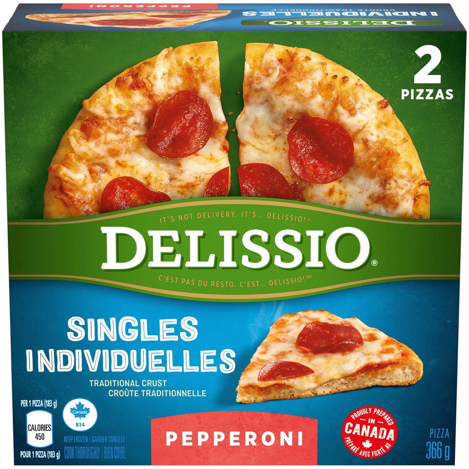 Delissio individuelles Pepperoni 366g