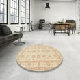 thumbnail image 3 of Ahgly Company Indoor Rectangle Traditional Khaki Gold Oriental Area Rugs, 5' x 7', 3 of 6