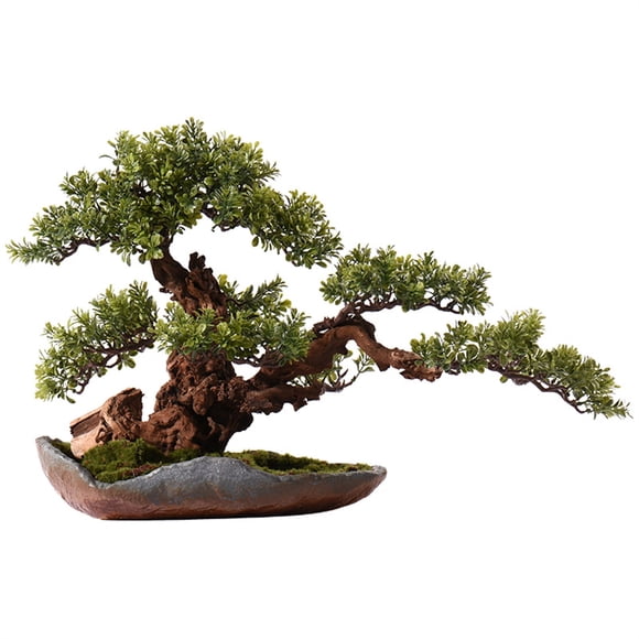 Artificial Bonsai Indoor Tree Faux Plants Large Fake Plants Decor with Retro Ceramic Pots for Home Office Living Room Farmhouse Decorations