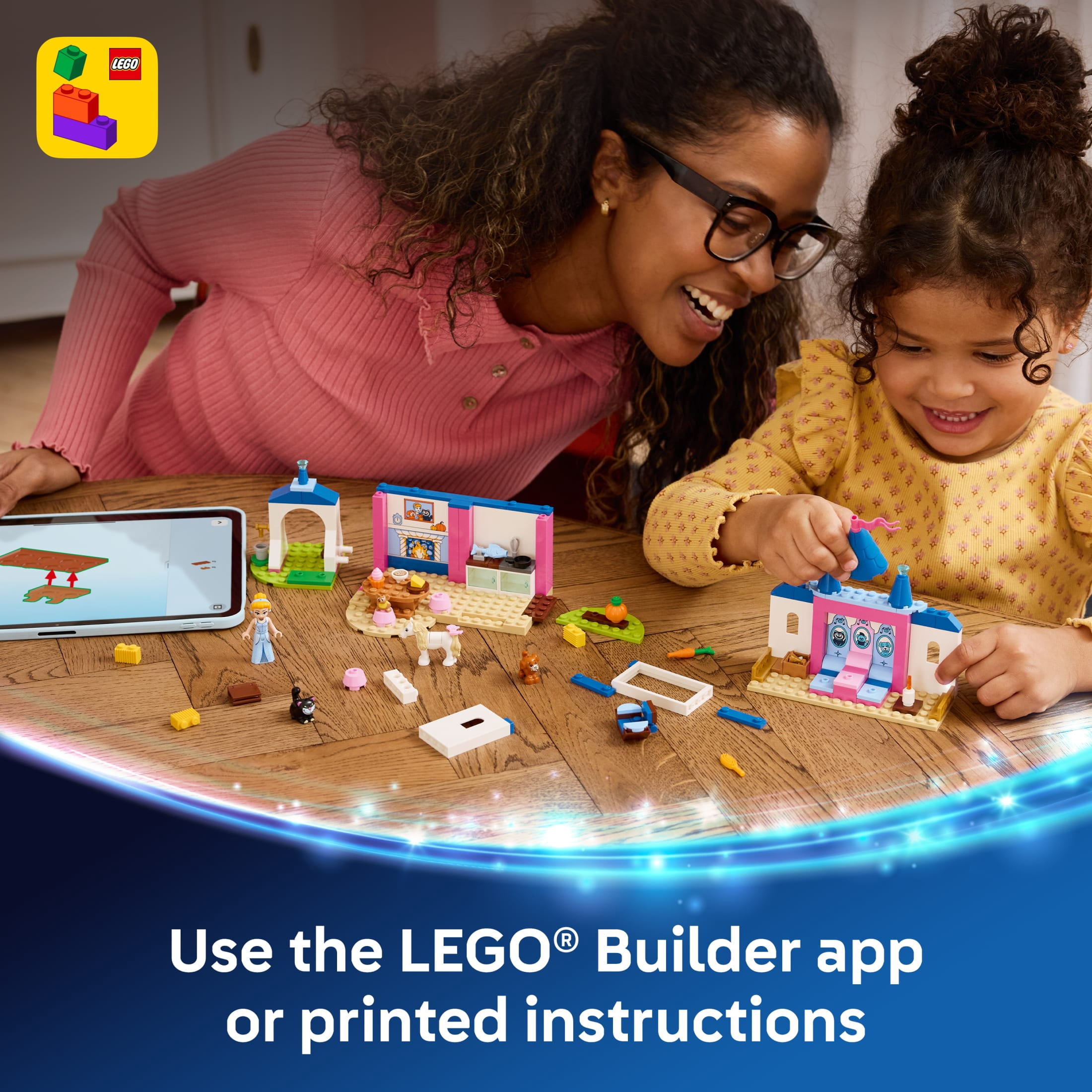 LEGO Disney Princess Cinderella Animal Friends Castle - Preschool Building Toy for Girls & Boys, Ages 4+ - Disney Gift for Kids with 5 Figures - 43283