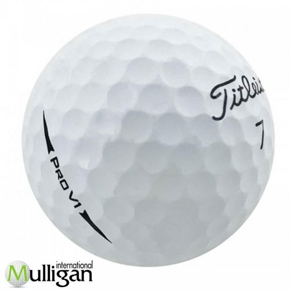 Mulligan -  60 Titleist Prov1 2018 4A Recycled Used Golf Balls, White 4A