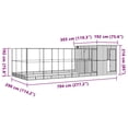 thumbnail image 2 of vidaXL Aviary with Extension Silver 704x303x216 cm Steel, 2 of 5
