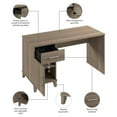 thumbnail image 4 of Pemberly Row 54W Office Desk with Drawers in Ash Gray - Engineered Wood, 4 of 6