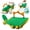 Green, variant on Dinosaur Dog Life Jacket, XS Adjustable Reflective Flotation Vest with Grab Handle and Chin Support, Buoyancy Aid for Pool and Boating