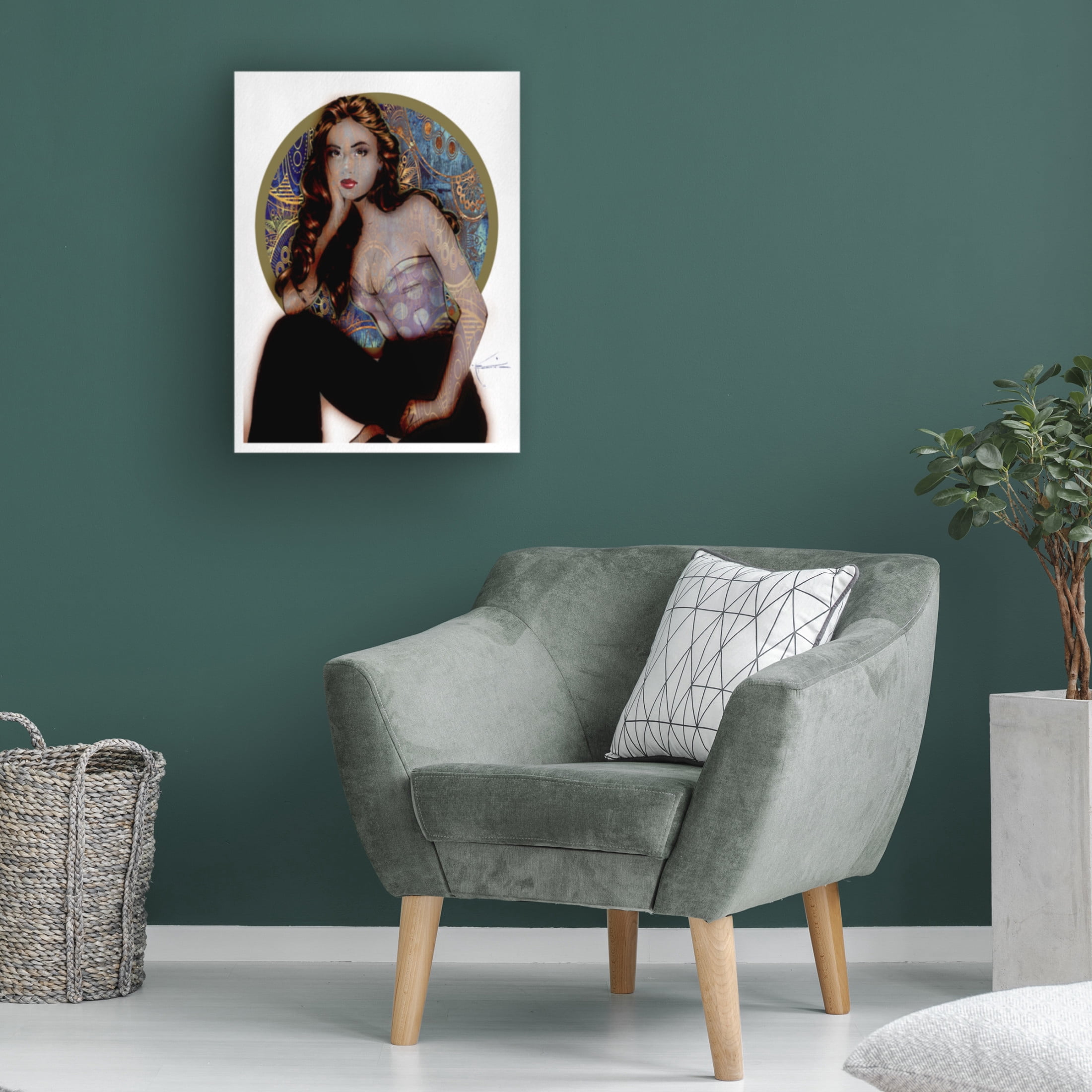 Canvas Wall Art - TMBorenstein 'Deco' Wall Art for Living Room, Bedroom, or Office Décor by Trademark Fine Art - 18 x 24 Inches