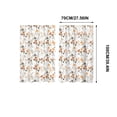 thumbnail image 3 of 2 Pack 2D Printed Kitchen Curtain 28x39 Inches, Washable Decorative Short Curtain Pair with Rod Pocket, Window Curtain for Kitchen Bedroom Bathroom, 3 of 7