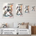 thumbnail image 4 of Designart Hockey Goalie II Canvas Wall Art, 4 of 5