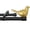 Black with Gold, variant on Meriville 1" Diameter Telescoping Double Window Treatment Curtain Rod, 28"-48", End Cap Finials, Black Finish