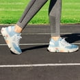 thumbnail image 5 of Colorful Marble Pattern Fashion Women's Nurse Shoes Casual Flat Sneaker Print Ladies Lace Up Light Walking Shoe Breathable Footwear, 5 of 8