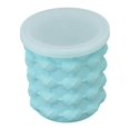 thumbnail image 2 of Insulated Silicone Ice Bucket, Double Ice Mold, Double Ice Tray for Cooling Cocktails, L 13.5 x 13.5 x 14 cm, 2 of 5
