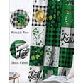 thumbnail image 6 of St. Patrick's Day Blackout Curtains for Bedroom, Thermal Insulated Drapes, Shamrock Gnomes Green Checkered Buffalo Black Out Curtains 63 Inch Long Room Darkening Kitchen Curtains 42"x63" 2 Panels, 6 of 8