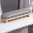 thumbnail image 3 of Reposabrazos de uñas PU Sunnimix Soporte de Almohada Lavable para manicura Corto gris, 3 of 8