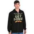 thumbnail image 3 of Curl Up and Get Some Bacon Couple Zip Hoodie Sweatshirt Men Brisco Brands S, 3 of 6