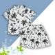 thumbnail image 2 of Odeerbi 1-8 Años Conjunto de Verano Para Niños de Hawaianos Camiseta de Manga Corta de Algodón Con Estampado Tropical Conjunto de Dos Piezas de Gráficos, 2 of 3