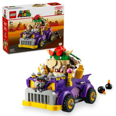 LEGO Super Mario Bowser’s Muscle Car Expansion Set, Collectible Bowser Toy for Kids, Gift for Boys, Girls and Gamers Ages 8 and Up, 71431