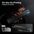thumbnail image 5 of Phomemo M08D Portable Printer with Touchscreen, Upgraded Bluetooth Wireless Thermal Printer, Inkless Printing for Travel, Supports 8.5"x11" US Letter & A4, Compatible with iOS, Android, PC, Black, 5 of 7