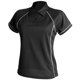 thumbnail image 1 of Finden & Hales- Polo de deportes Coolplus con ribetes para mujer (Blanco/Negro), 1 of 1