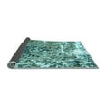 thumbnail image 2 of Ahgly Company Indoor Square Abstract Light Blue Modern Area Rugs, 4' Square, 2 of 4