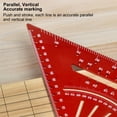 thumbnail image 3 of Aluminum Triangle Protractor, Robust 30 45 60 Protractor with  Marking, Metric Triangle Ruler, 3 of 7