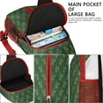 thumbnail image 4 of Sling Backpack,Green Christmas Tree Pattern Crossbody Bag with Water Bottle Holder,Waterproof Sling Bag for Men/Women with Chest Phone Holder for Hiking,Travel, 4 of 6