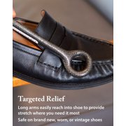 FootFitter Cast Iron Ball & Ring Shoe Stretcher, Spot Stretching Device, Target Stretching for Bunion, Corn & Hammertoes - Grey