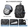 thumbnail image 4 of Lightweight School Bag Casual Daypack College Laptop Backpack for Men Women Water Resistant Travel Rucksack for Sports, 4 of 6