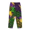 thumbnail image 5 of Sigee Mardi Gras7 Print Women's Soft Pajama Pants - Breathable and Comfortable Lounge Sleep Bottoms with Elastic Waistband and Pockets-XX-Large, 5 of 9