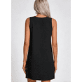 thumbnail image 3 of DOKOTOO Sleeveless Tank Dress Round Neck A-Line Casual Dress for Everyday, 3 of 8