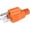 Orange, variant on Neutral Ground Bonding Plug for Portable Inverter Generator, Generator Plug with Floating Neutral on RV, Motorhome, Camper, Orange, 1 Pack