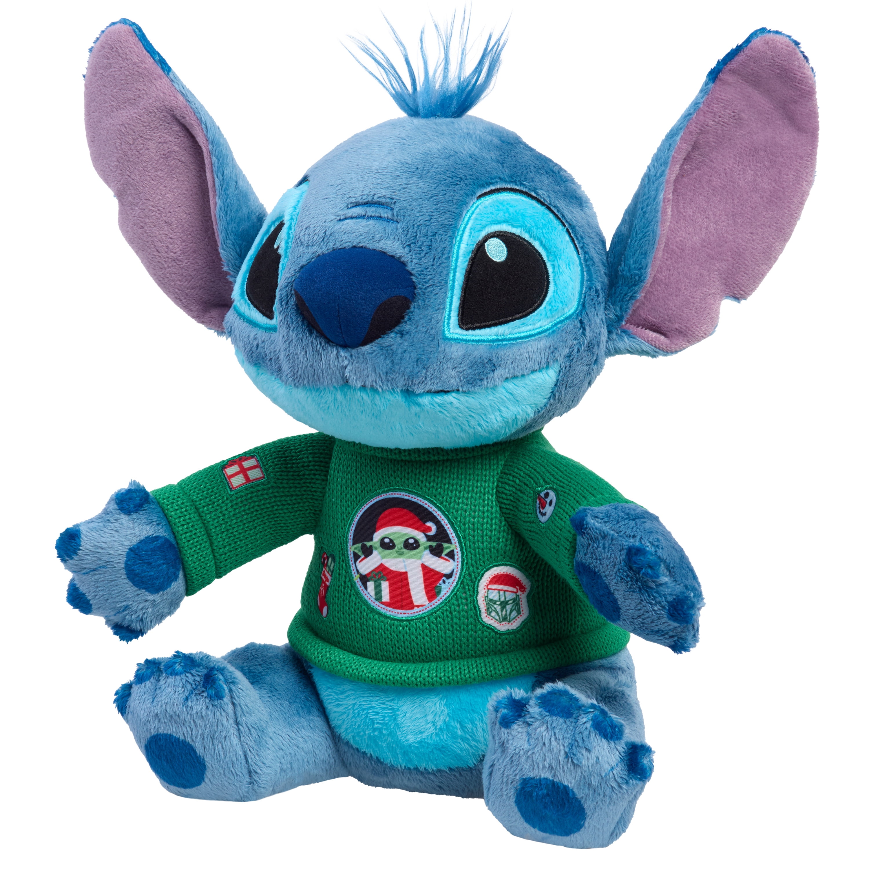Disney Stitch Plush Stuffed Animal with STAR WARS™ Sweater, 12.5-inches Tall, Kids Ages 2 and up
