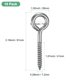 thumbnail image 3 of Uxcell 10-Pack Eye Hooks Screw, M7 3.2" 304 Acero Inoxidable Pesado Tornillos de Ojo Autoperforantes Ganchos de Techo [Plateado], 3 of 7