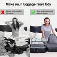 thumbnail image 7 of ZOUYUE Packing Cubes for Travel, 8Pcs Travel Cubes Set Foldable Suitcase Organizer Lightweight Luggage Storage Bag, Gray, 7 of 7