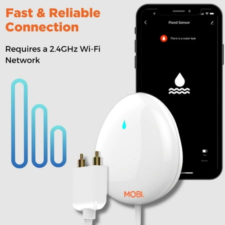 MOBI - Smart WIFI Water Leak Sensor - White
