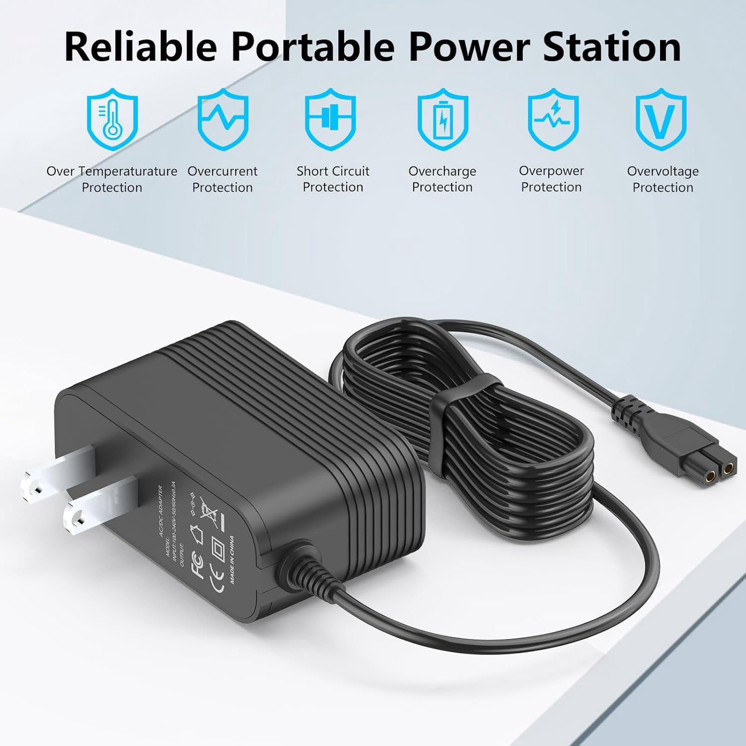 Charger for WY-BOT Pool Cleaner C1 C2 Vision A and B, for Winny C1 OS7010C A1 OS2010 Cordless Robotic Pool Vacuum Adapter Charger