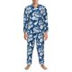thumbnail image 3 of Fotbe Rose Flowers Pijama de Hombre con Estampado de Manga Larga, Conjunto de 2 Piezas, Ropa de Dormir Suave y Cómoda con Bolsillos-Large, 3 of 7