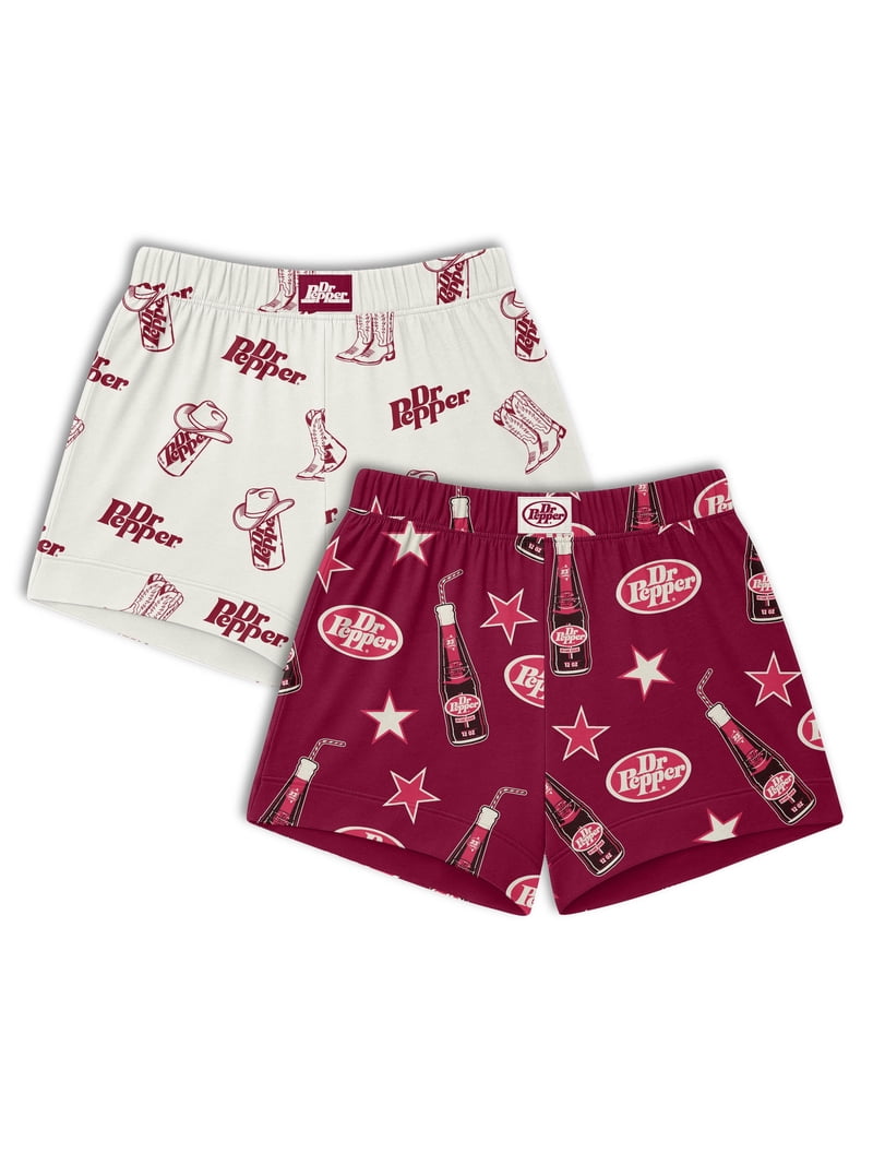 Dr Pepper Women's Sleep Shorts, 2 Pack, Sizes XS-3X - Walmart.com