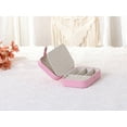 thumbnail image 5 of Unique Bargains Jewelry Box Small PU Leather Jewelry Organizer Case Storage Display Holder Light Pink, 5 of 7